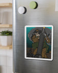 Metal Rain Die-Cut Magnet