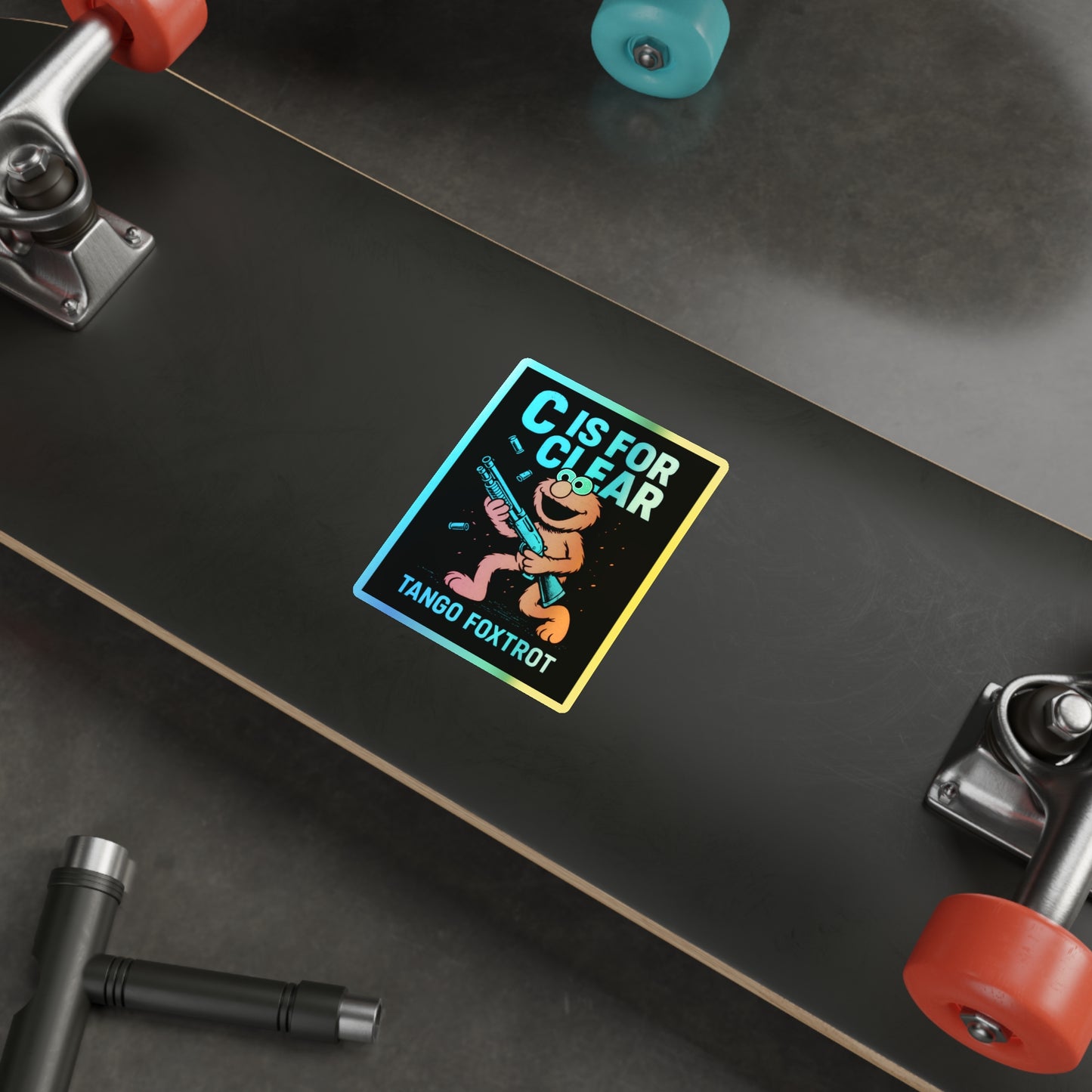 Letter Of The Day Holographic Die-Cut Stickers