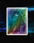 Metal Rain Holographic Die-Cut Stickers