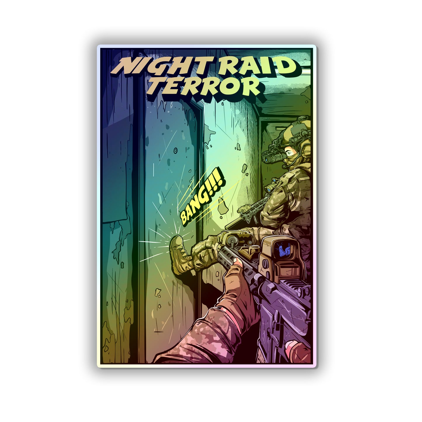 Night Raid Holographic Die-Cut Stickers