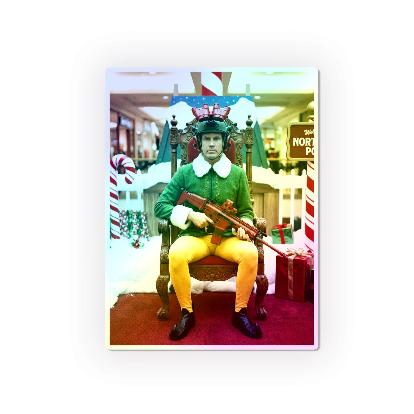 Buddy The Elf Holographic Die-Cut Stickers