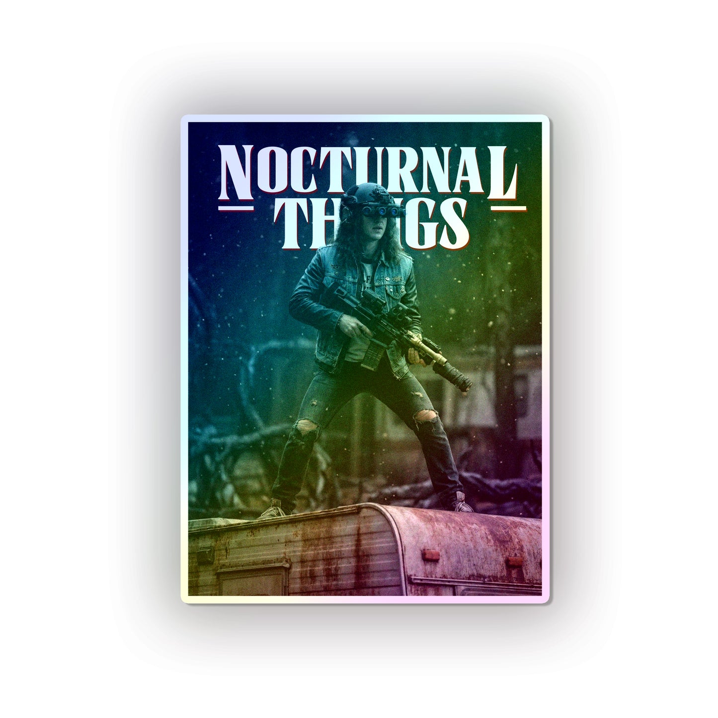 Nocturnal Things Holographic Die-Cut Stickers