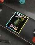 Peace Holographic Die-Cut Stickers