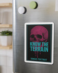Know The Terrain Die-Cut Magnet