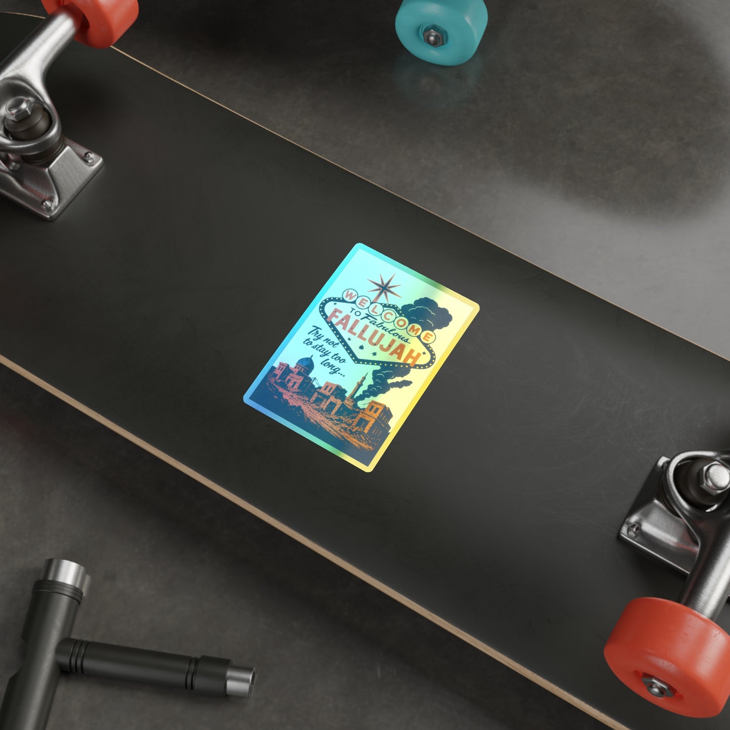 Welcome To Fallujah Holographic Die-Cut Stickers