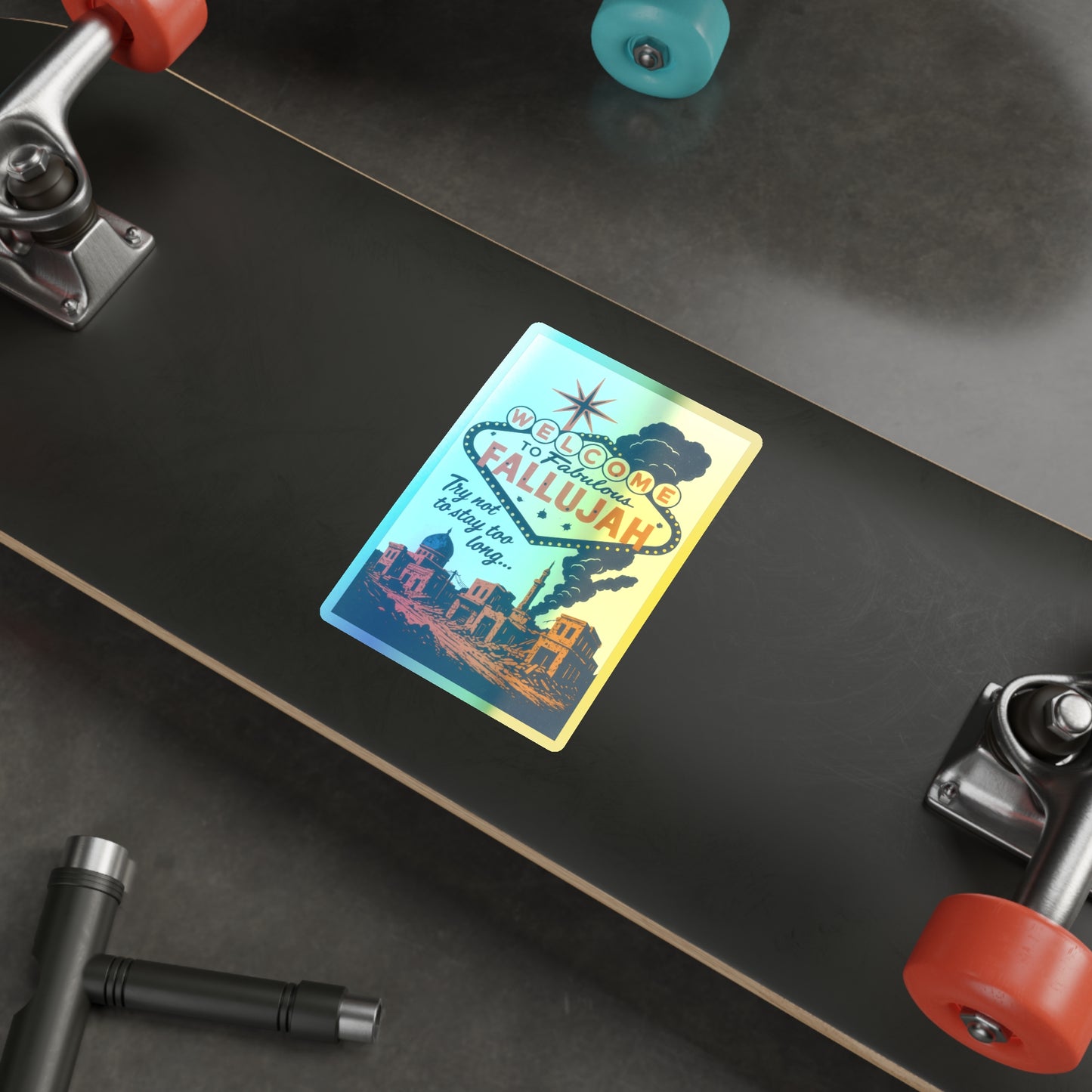 Welcome To Fallujah Holographic Die-Cut Stickers