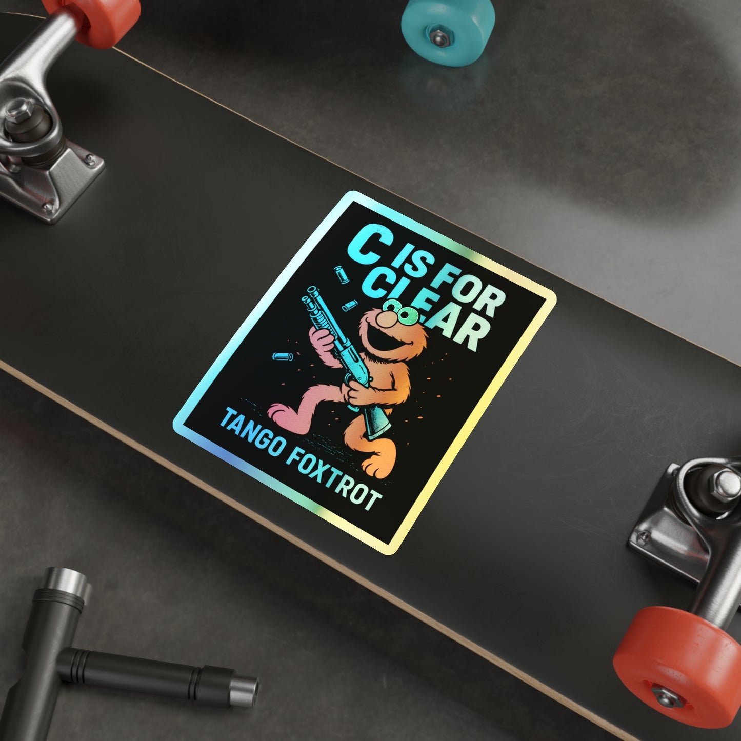 Letter Of The Day Holographic Die-Cut Stickers