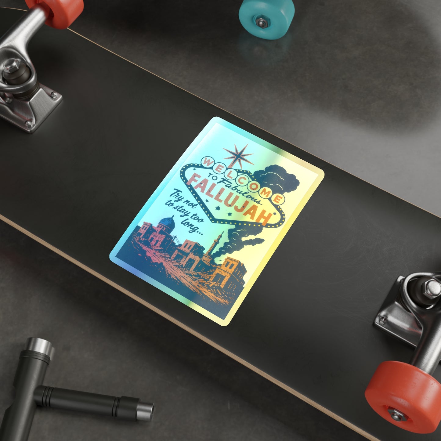 Welcome To Fallujah Holographic Die-Cut Stickers