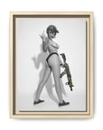 Shotty Vol. 1 Multi-Color Framed Matte Canvas Art Print