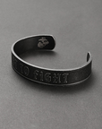 First To Fight - Marines - Stainless Steel Cuff Braclet