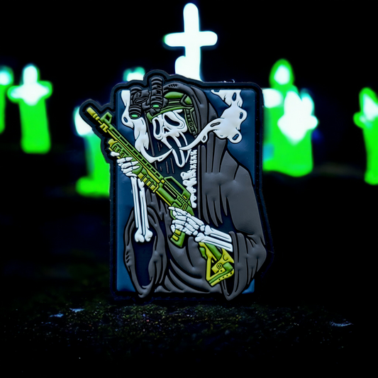Ghost Face Tactical - Scream - 4" x 3" PVC Velcro Morale Patch - Tango Foxtrot Official