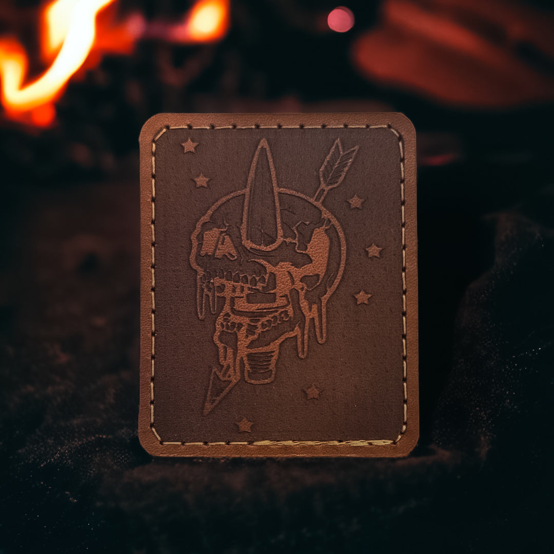 TF Logo Leather Patch - 2.5 x 3.15