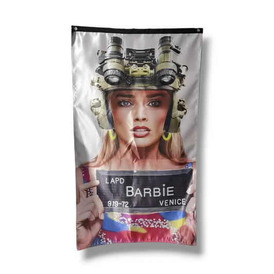 Americas Most Wanted Barbie 3' x 5' Double Sided Silk Flag