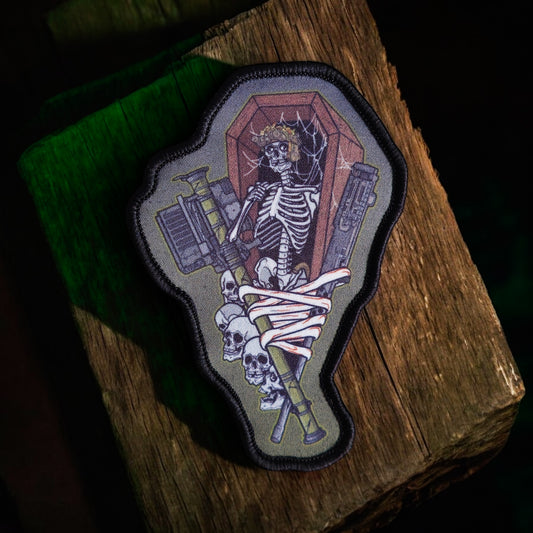 Casket Case - 4" x 3" Sublimation Velcro Morale Patch