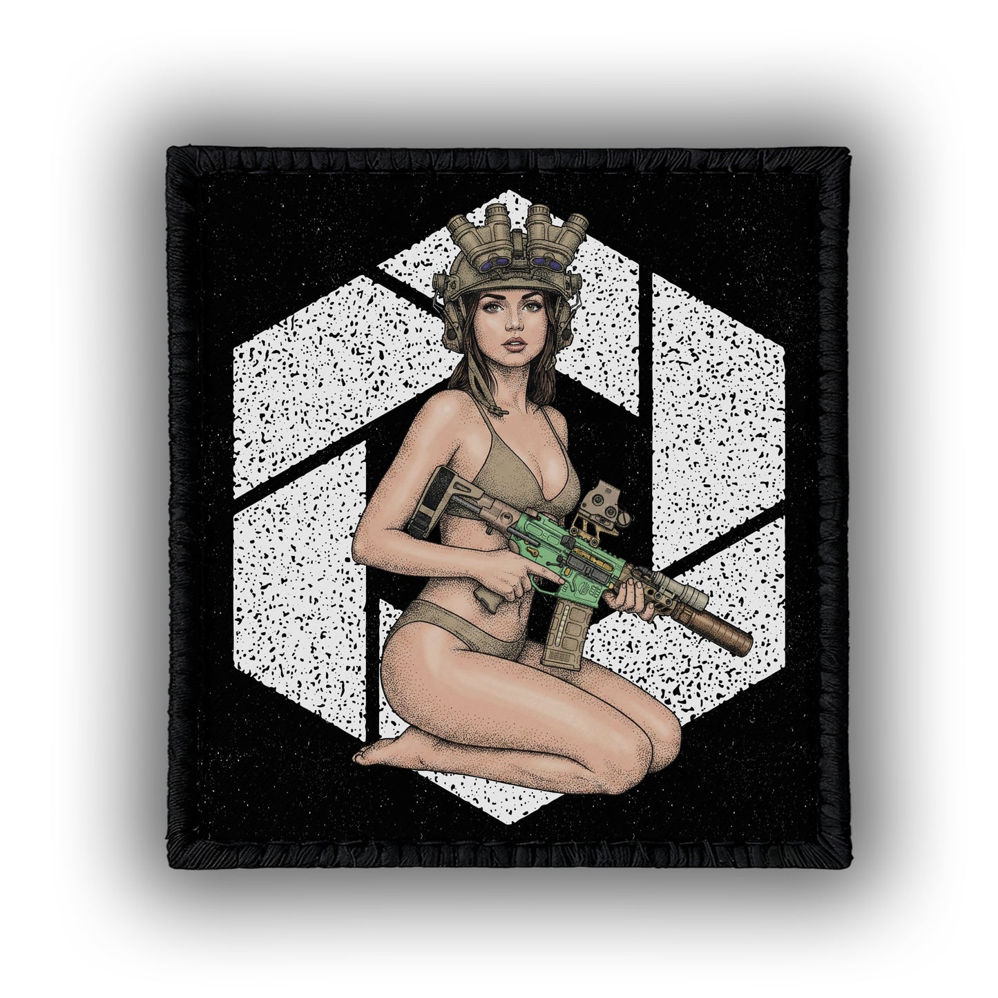 Ana De Armas Vol. 7 - 4" x 3" Sublimation Velcro Morale Patch