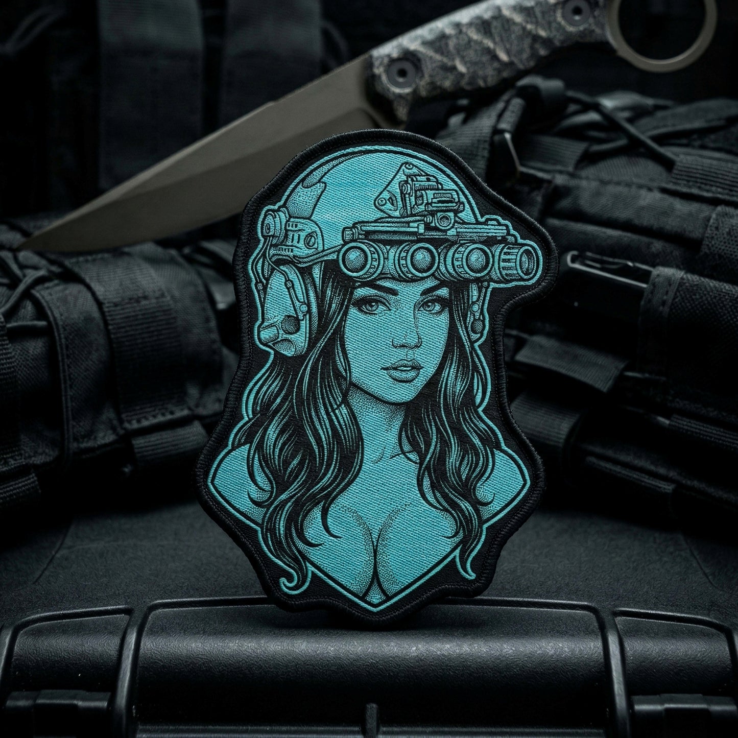 Oh Ana - 4" x 3" Duo-Tone Woven Velcro Morale Patch