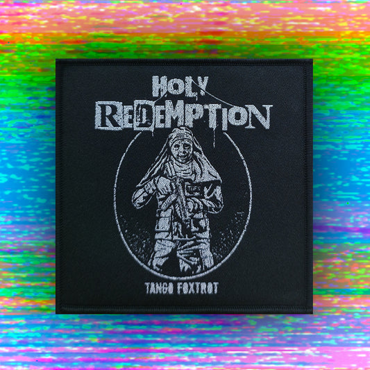 Holy Redemption - 4" x 3" Mettalic Woven Velcro Morale Patch