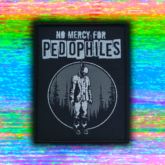 No Mercy - 4" x 3" Mettalic Woven Velcro Morale Patch