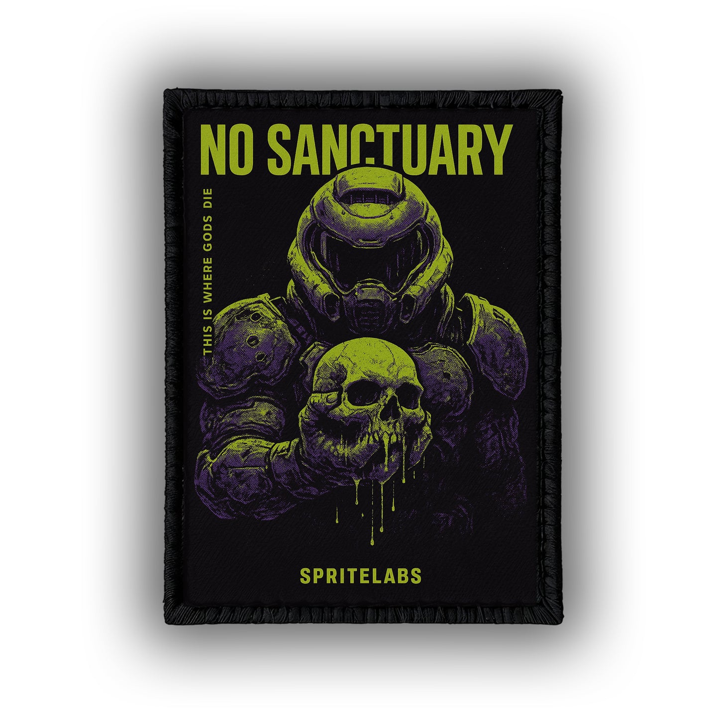 No Sanctuary - 4" x 3" Sublimation Velcro Morale Patch