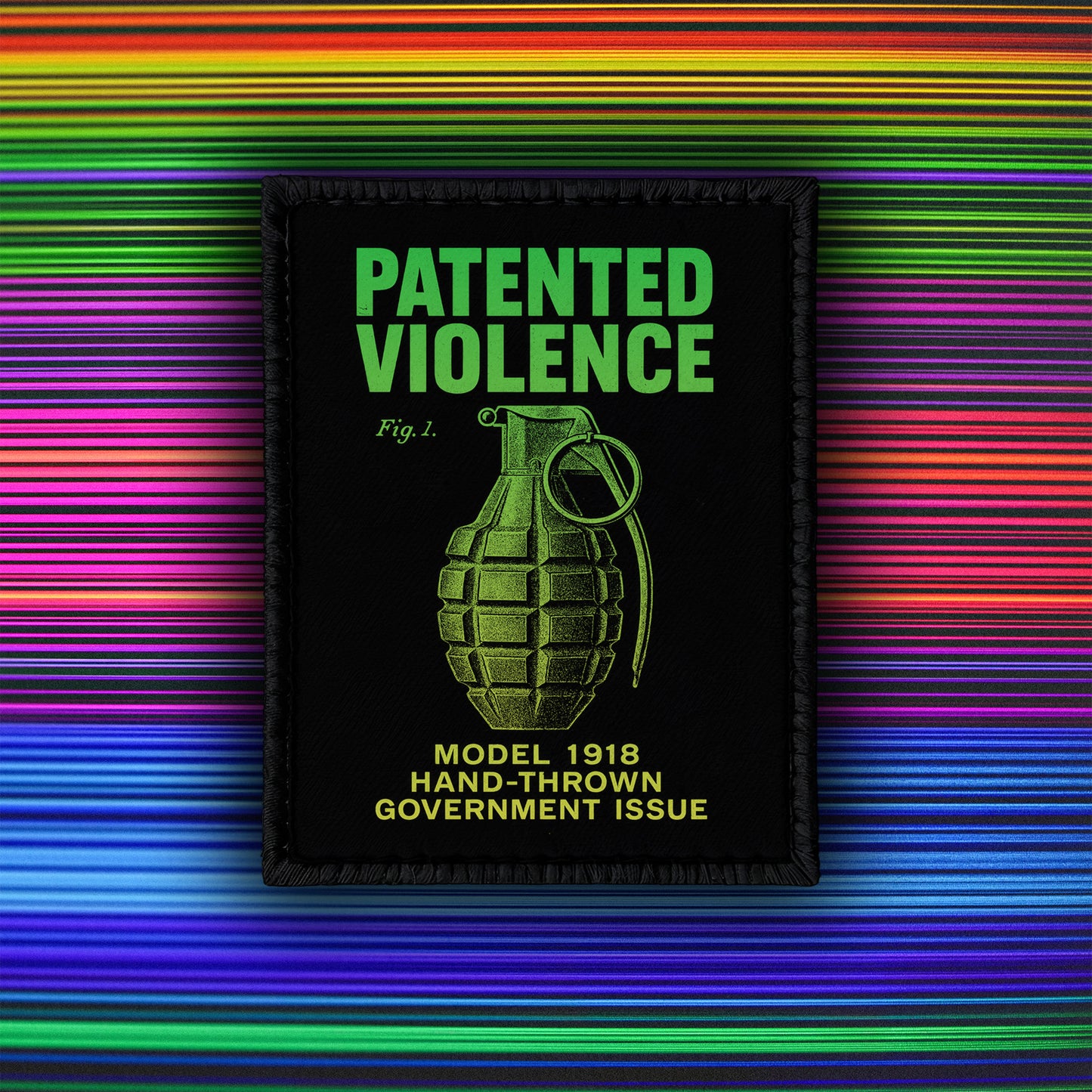 Patented Violence - Limited Edition - 4" x 3" Sublimation Velcro Morale Patch