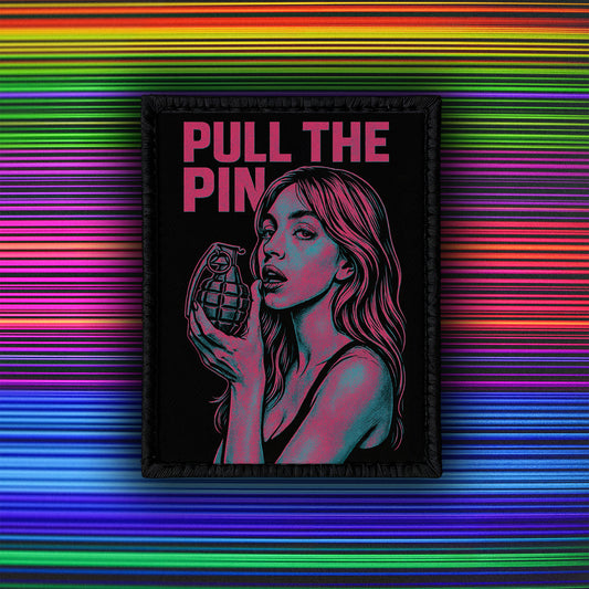 Sydney Sweeney Pull The Pin - Limited Edition - 4" x 3" Sublimation Velcro Morale Patch