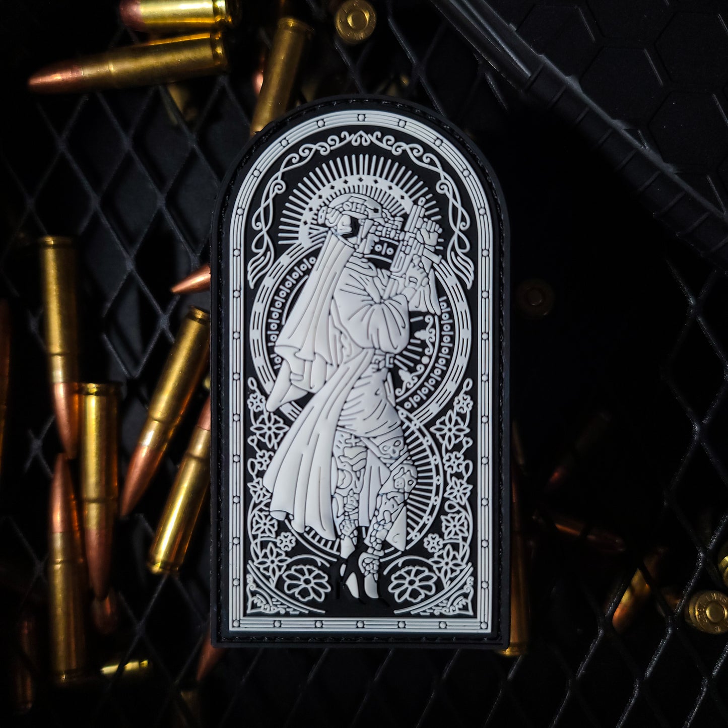 GITD Tactical Nun -  4" x 3" PVC Velcro Morale Patch - Tango Foxtrot Official