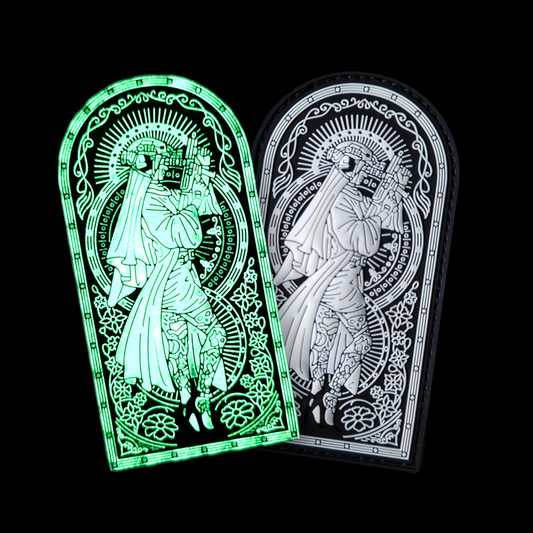 GITD Tactical Nun -  4" x 3" PVC Velcro Morale Patch - Tango Foxtrot Official