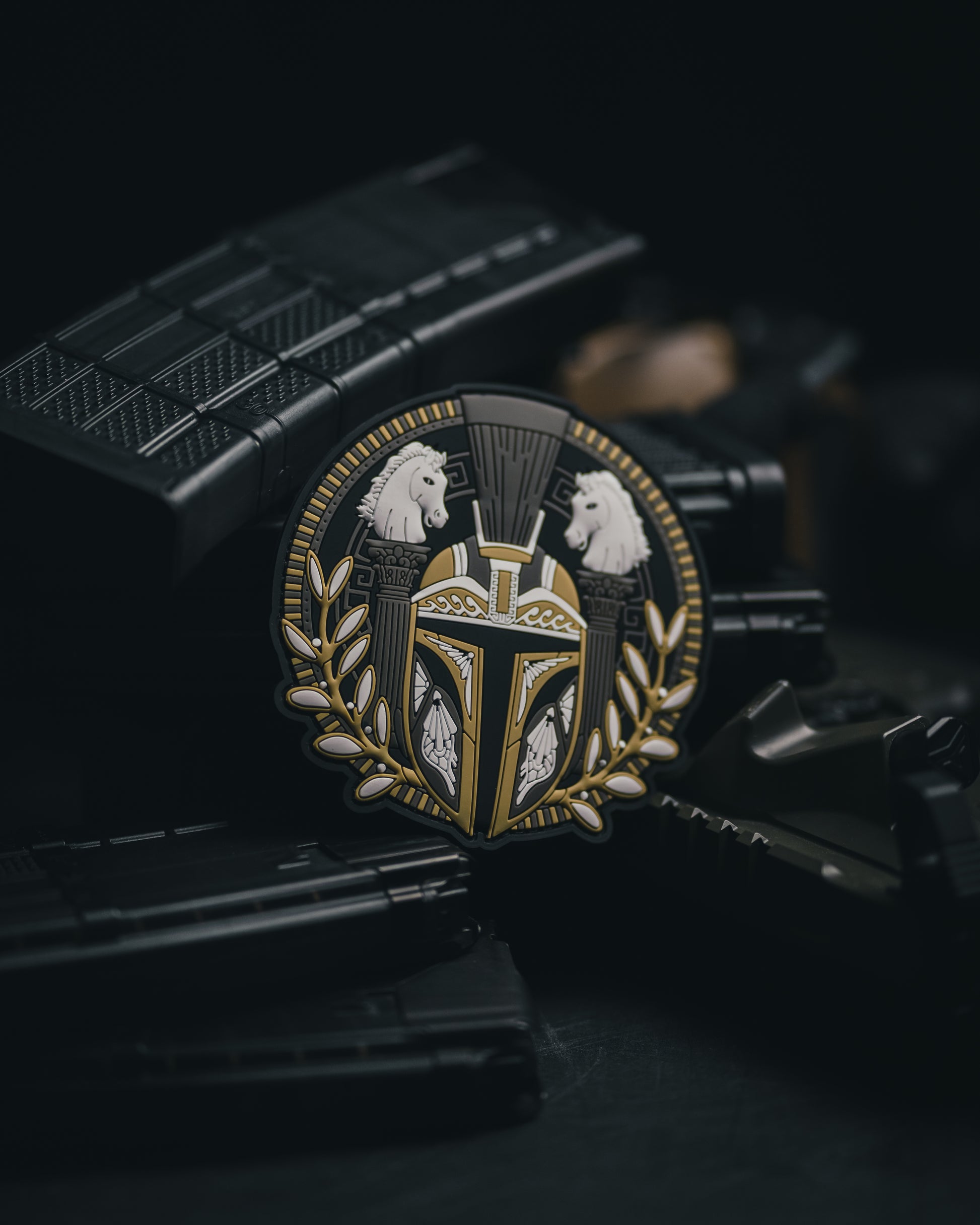 Spartalorian - Star Wars Mandolorian - 4"x 4" PVC Velcro Morale Patch - Tango Foxtrot Official
