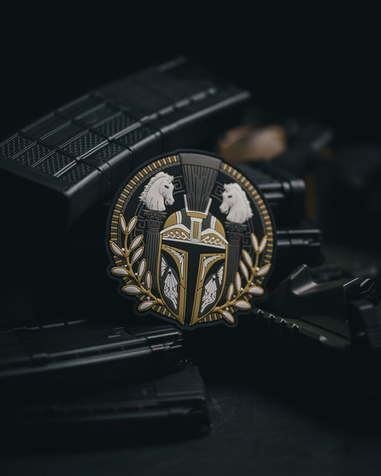Spartalorian - Star Wars Mandolorian - 4"x 4" PVC Velcro Morale Patch - Tango Foxtrot Official