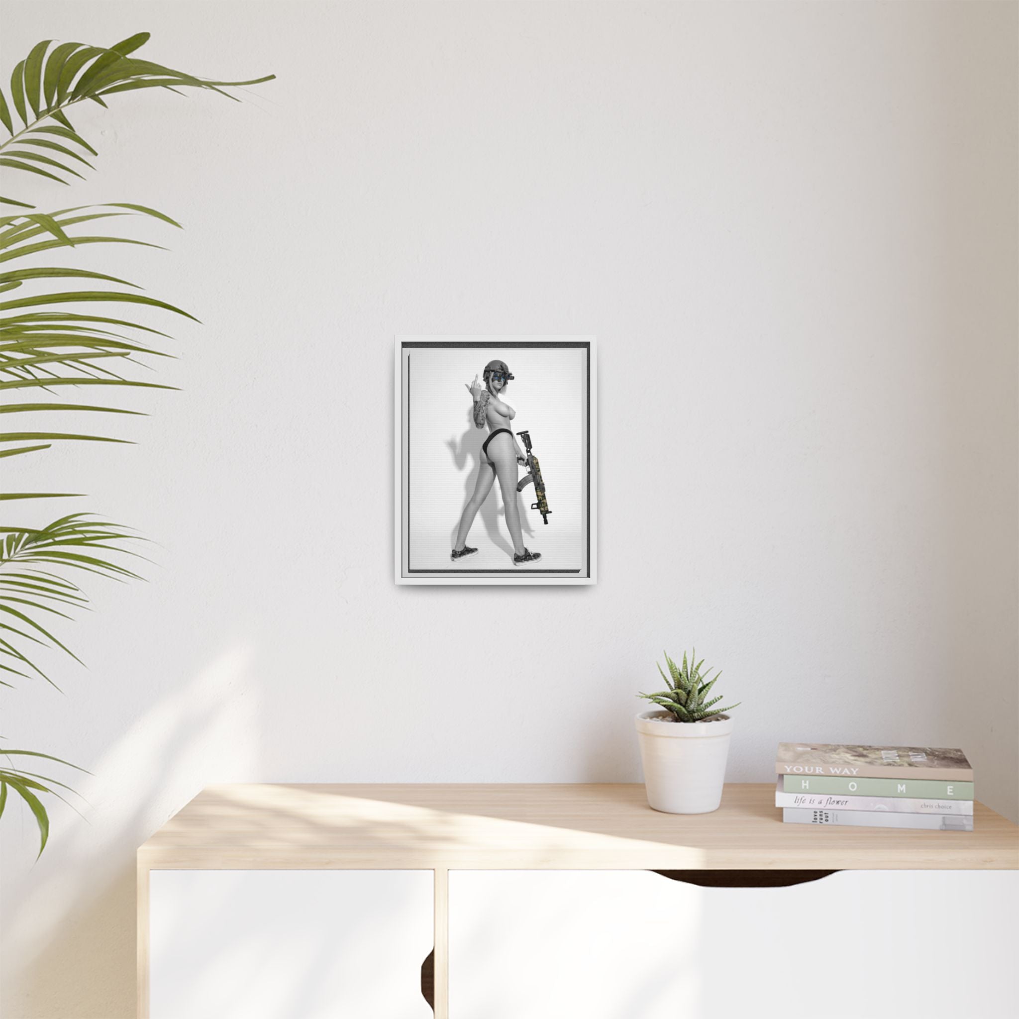 Shotty Vol. 1 Multi-Color Framed Matte Canvas Art Print