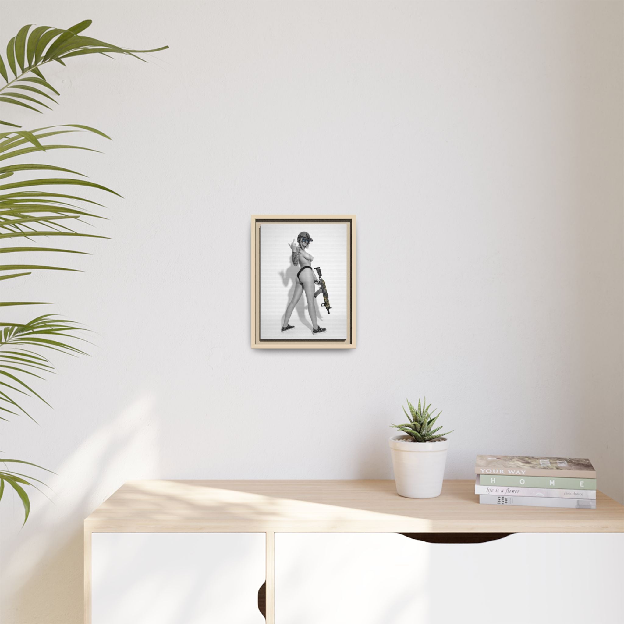 Shotty Vol. 1 Multi-Color Framed Matte Canvas Art Print