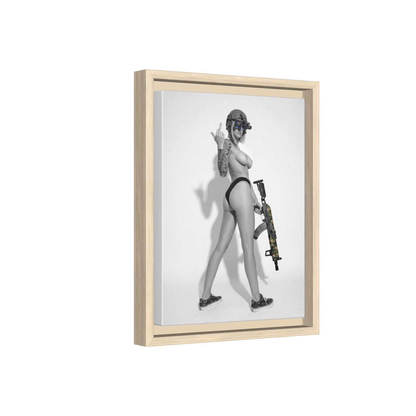 Shotty Vol. 1 Multi-Color Framed Matte Canvas Art Print