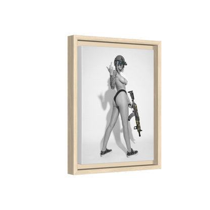 Shotty Vol. 1 Multi-Color Framed Matte Canvas Art Print
