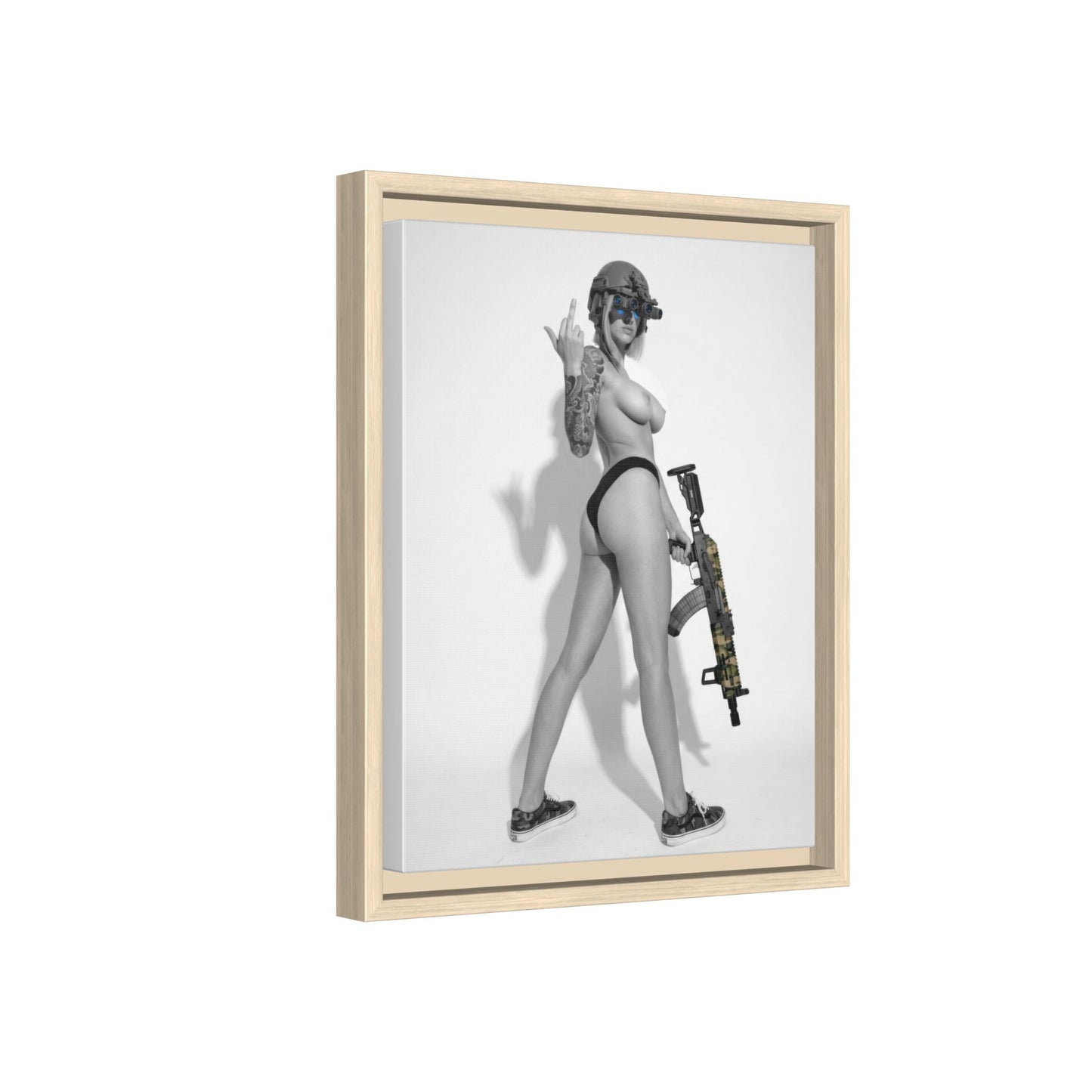 Shotty Vol. 1 Multi-Color Framed Matte Canvas Art Print