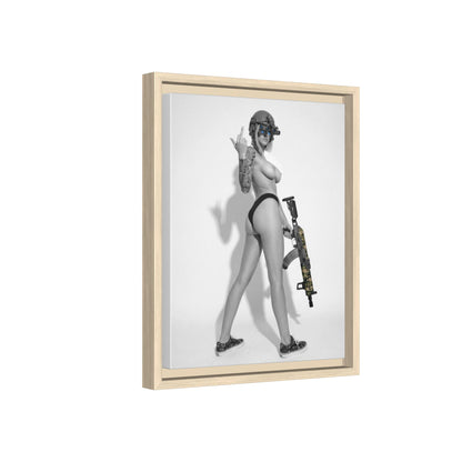 Shotty Vol. 1 Multi-Color Framed Matte Canvas Art Print