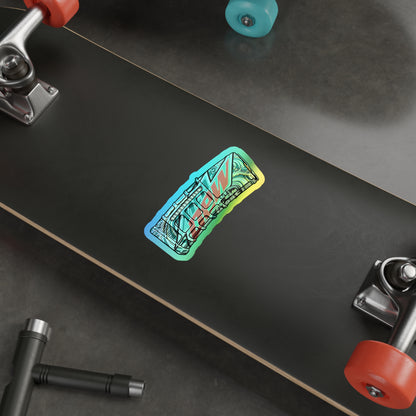 Dew-Mag Holographic Die-Cut Sticker