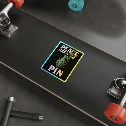 Peace Holographic Die-Cut Stickers