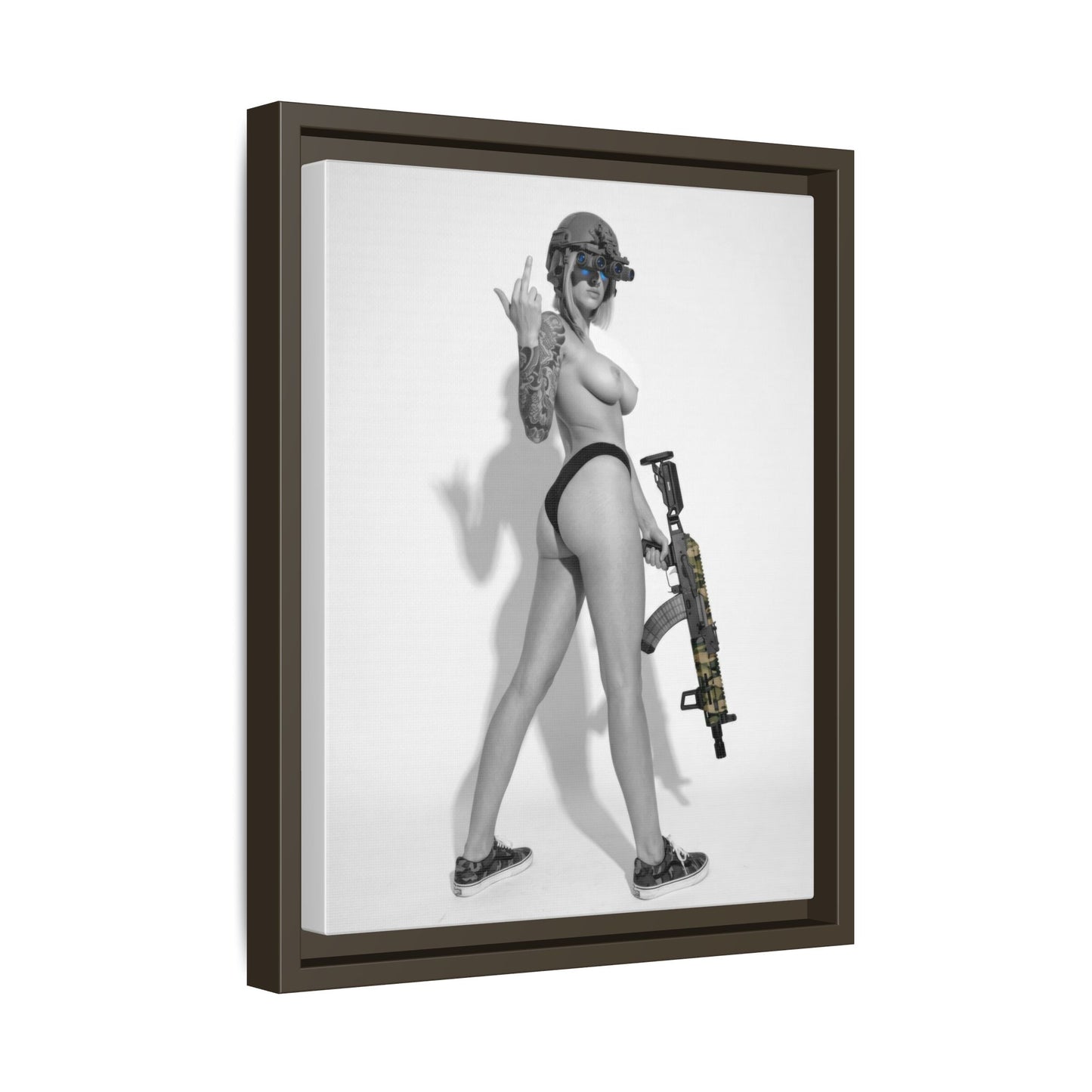 Shotty Vol. 1 Multi-Color Framed Matte Canvas Art Print