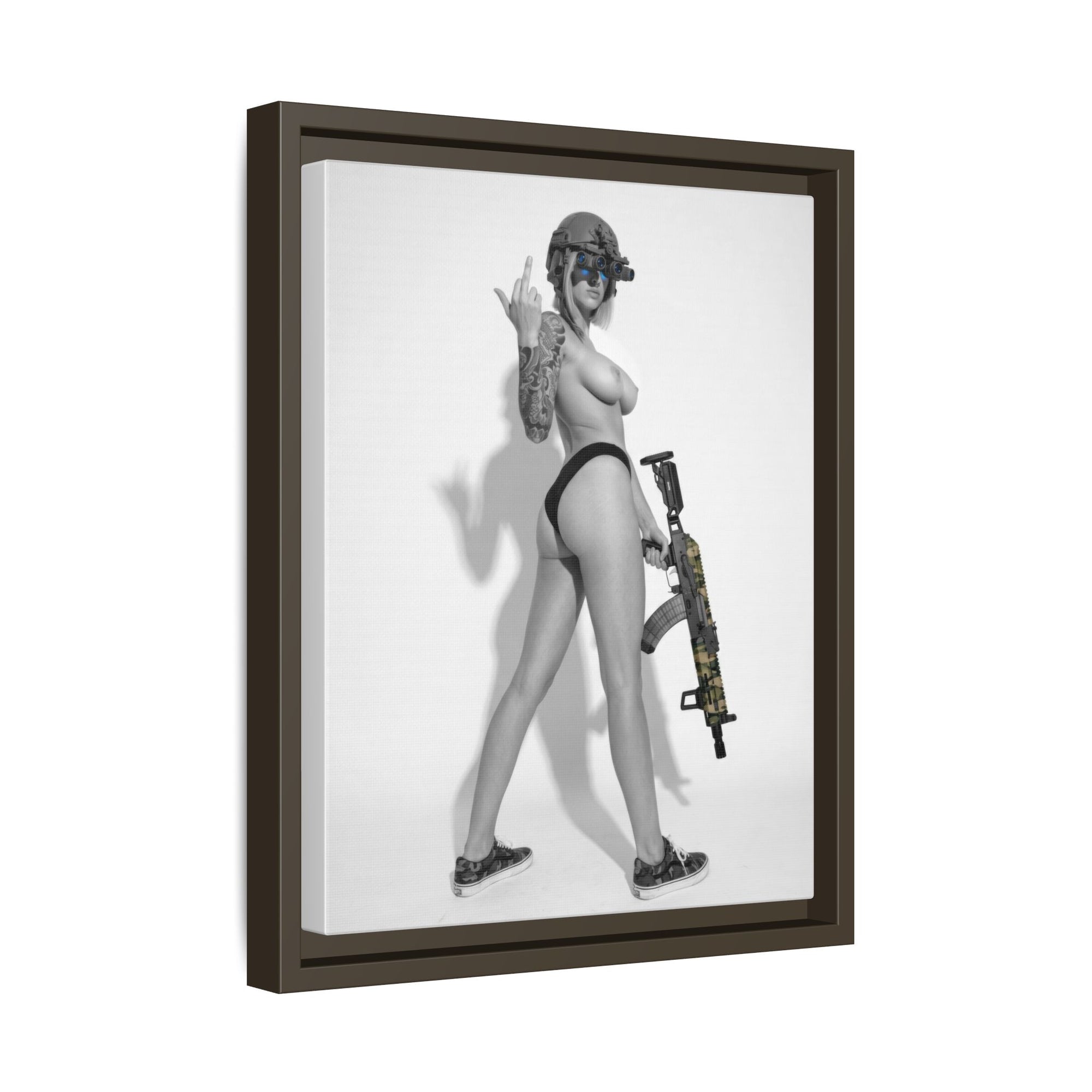 Shotty Vol. 1 Multi-Color Framed Matte Canvas Art Print