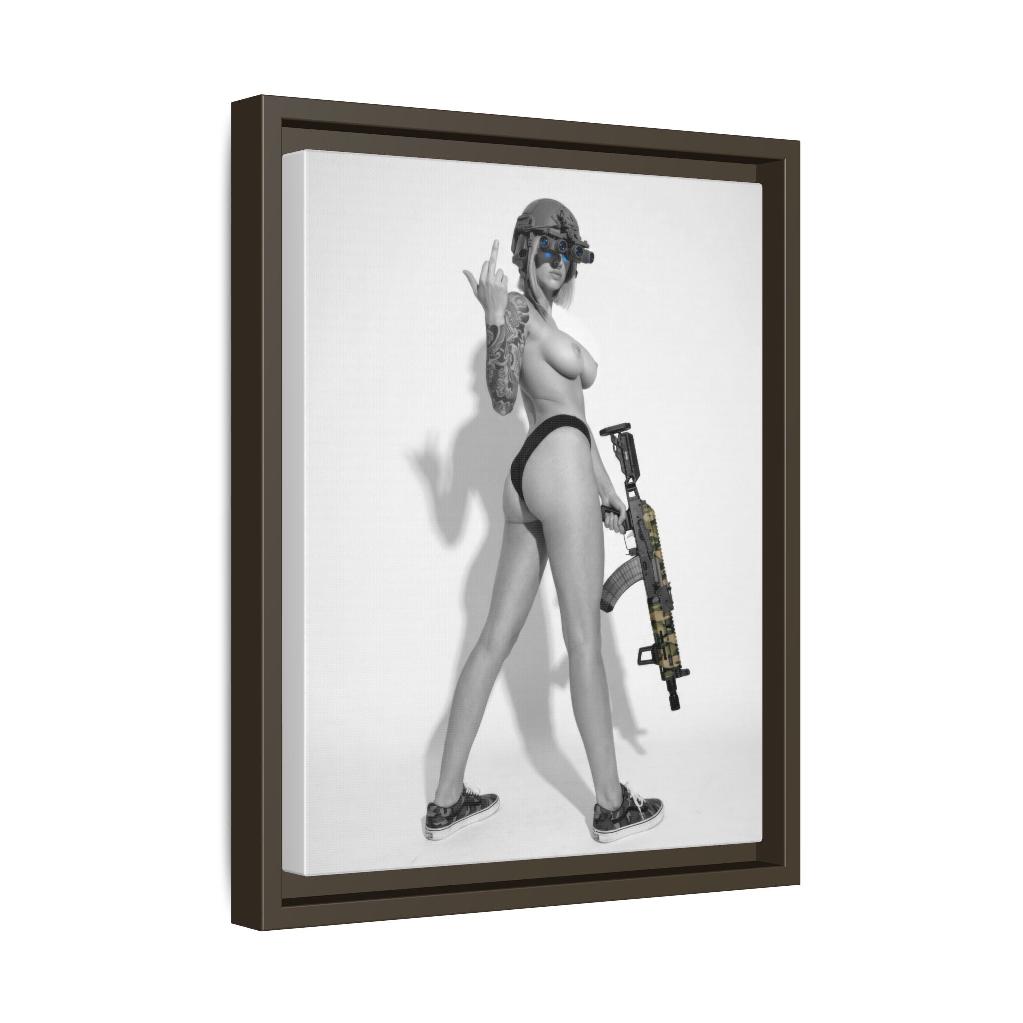 Shotty Vol. 1 Multi-Color Framed Matte Canvas Art Print