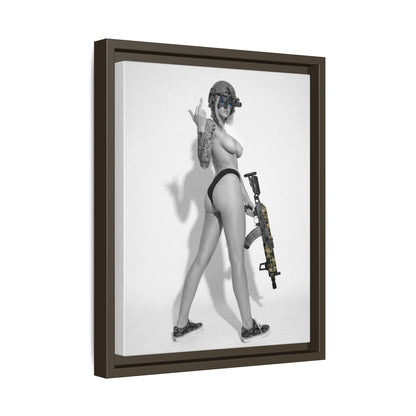Shotty Vol. 1 Multi-Color Framed Matte Canvas Art Print