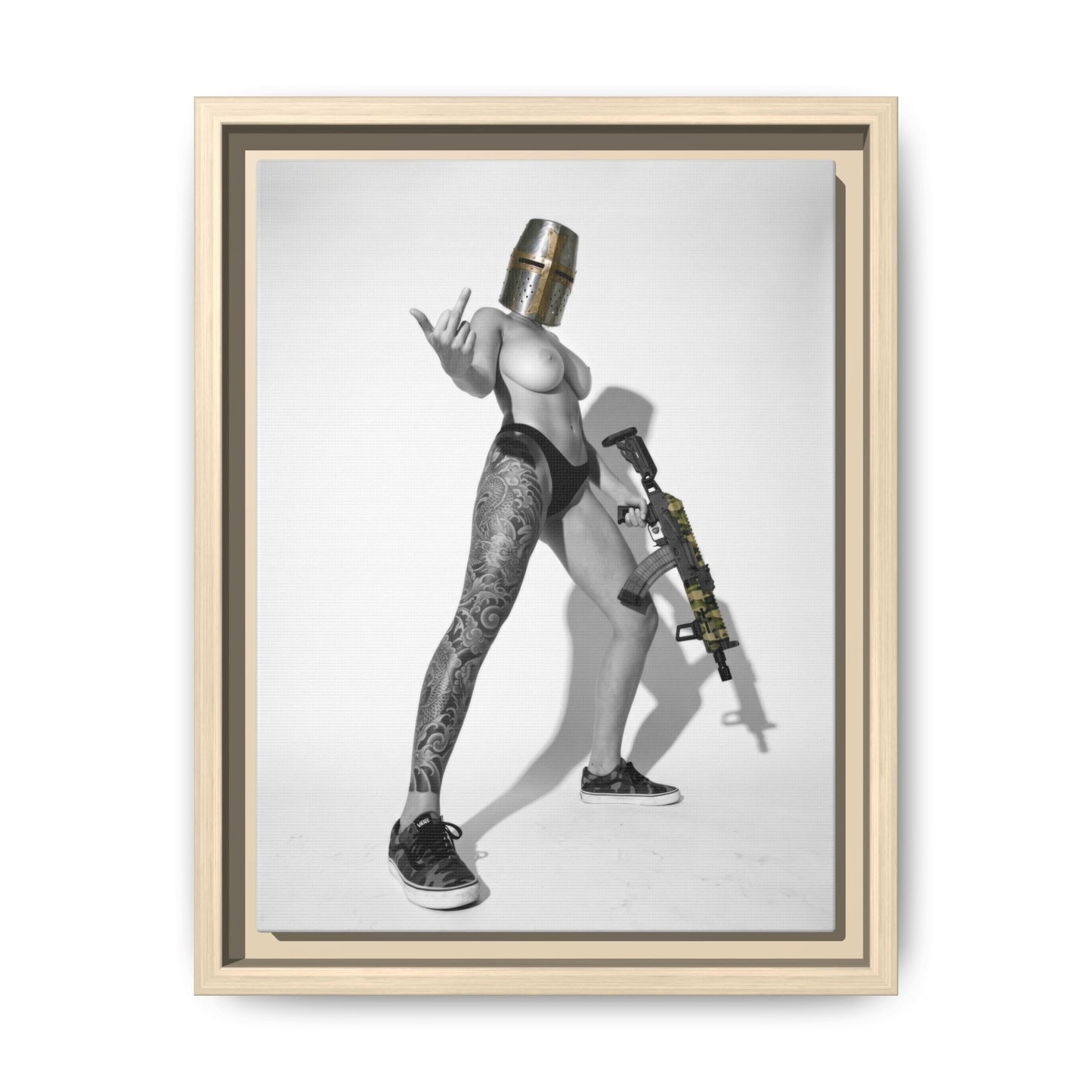 Crusade Vol. 1 Multi-Color Framed Matte Canvas Art Print