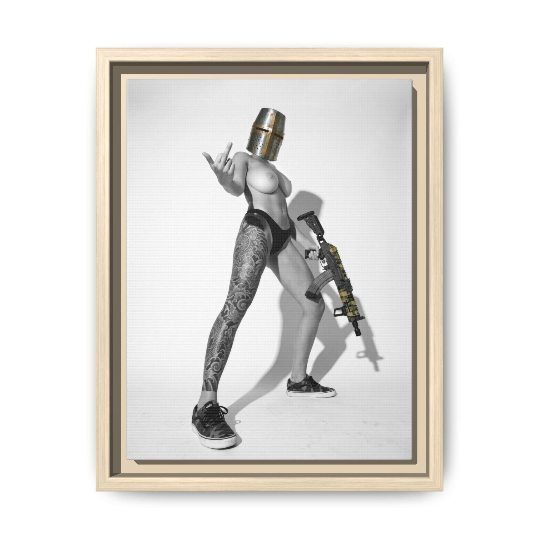 Crusade Vol. 1 Multi-Color Framed Matte Canvas Art Print
