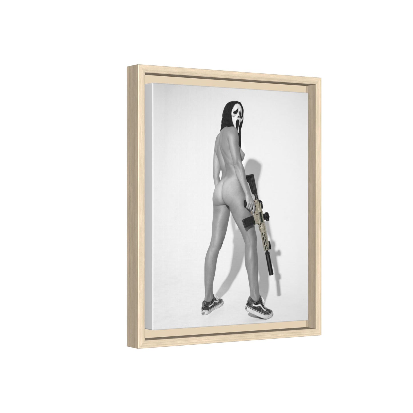 Ghost Face Vol. 1 Multi-Color Framed Matte Canvas Art Print