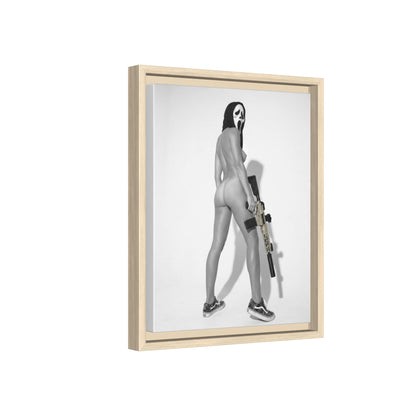 Ghost Face Vol. 1 Multi-Color Framed Matte Canvas Art Print