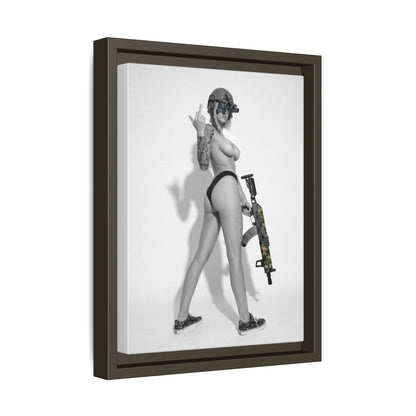 Shotty Vol. 1 Multi-Color Framed Matte Canvas Art Print