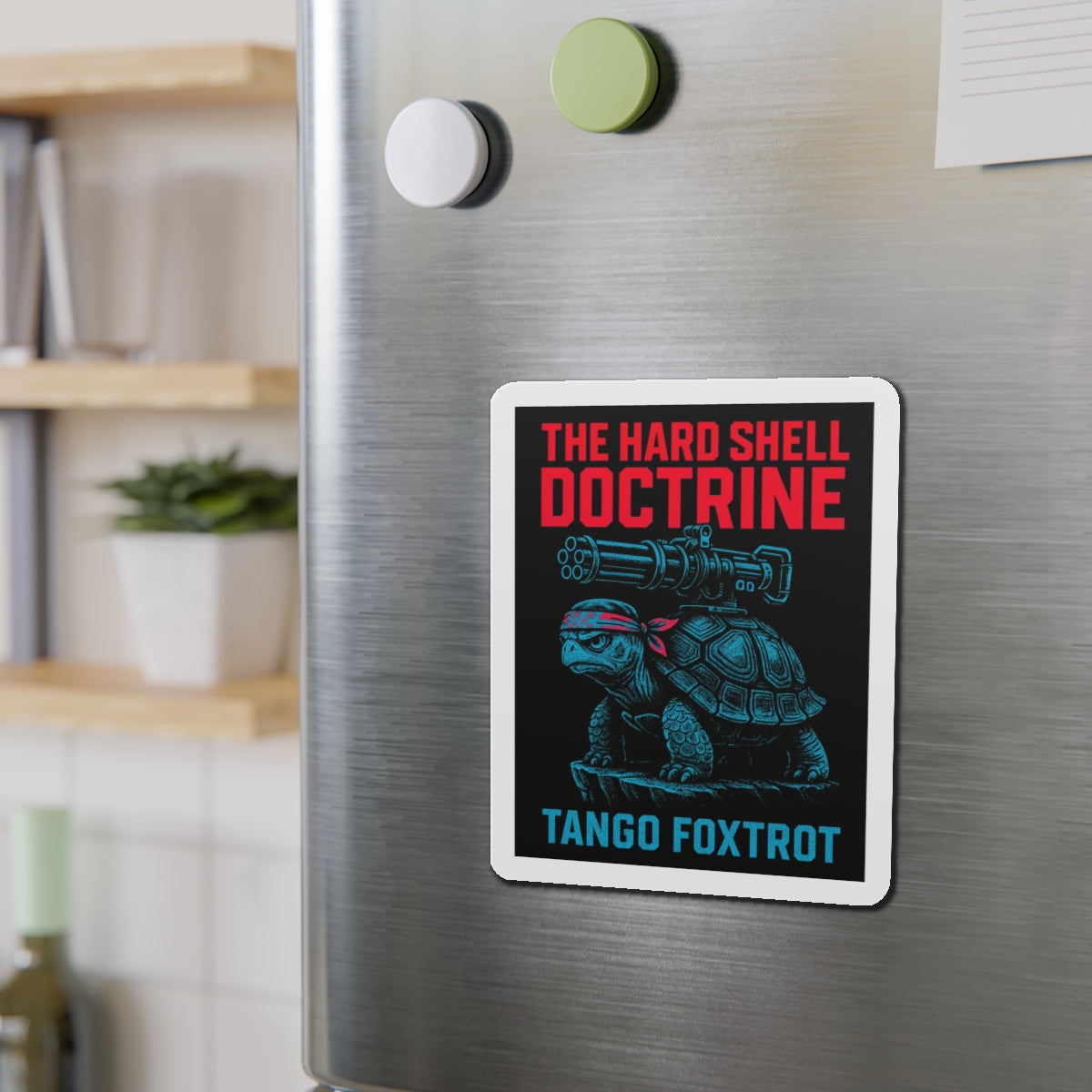 Hard Shell Doctrine Die-Cut Magnet