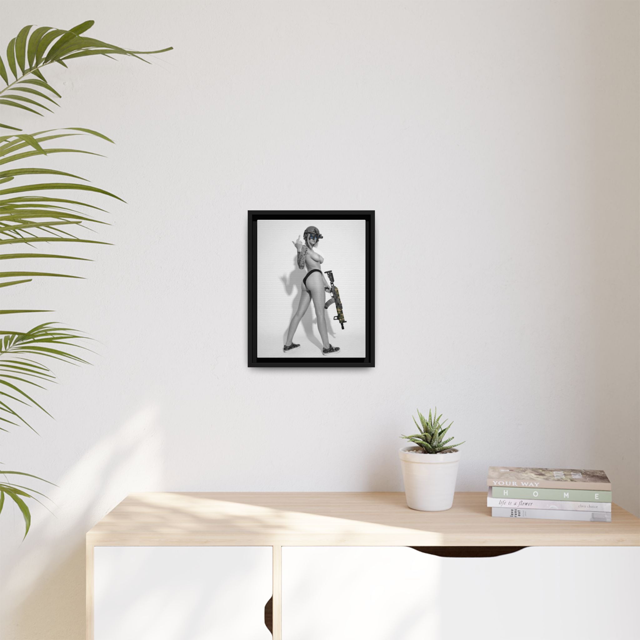 Shotty Vol. 1 Multi-Color Framed Matte Canvas Art Print
