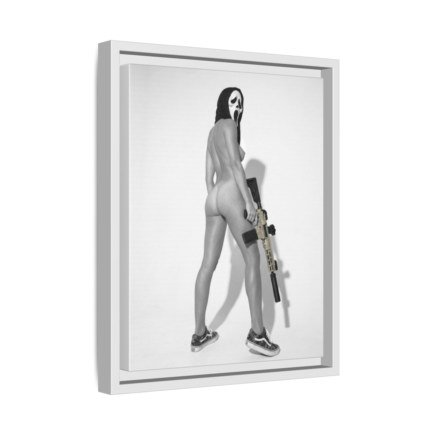 Ghost Face Vol. 1 Multi-Color Framed Matte Canvas Art Print