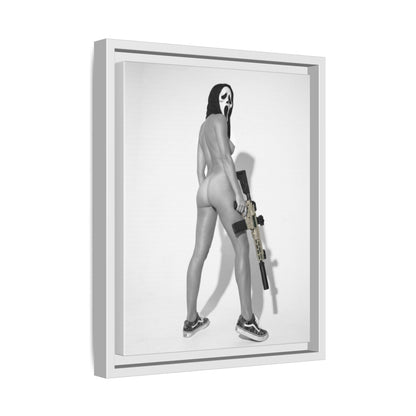 Ghost Face Vol. 1 Multi-Color Framed Matte Canvas Art Print